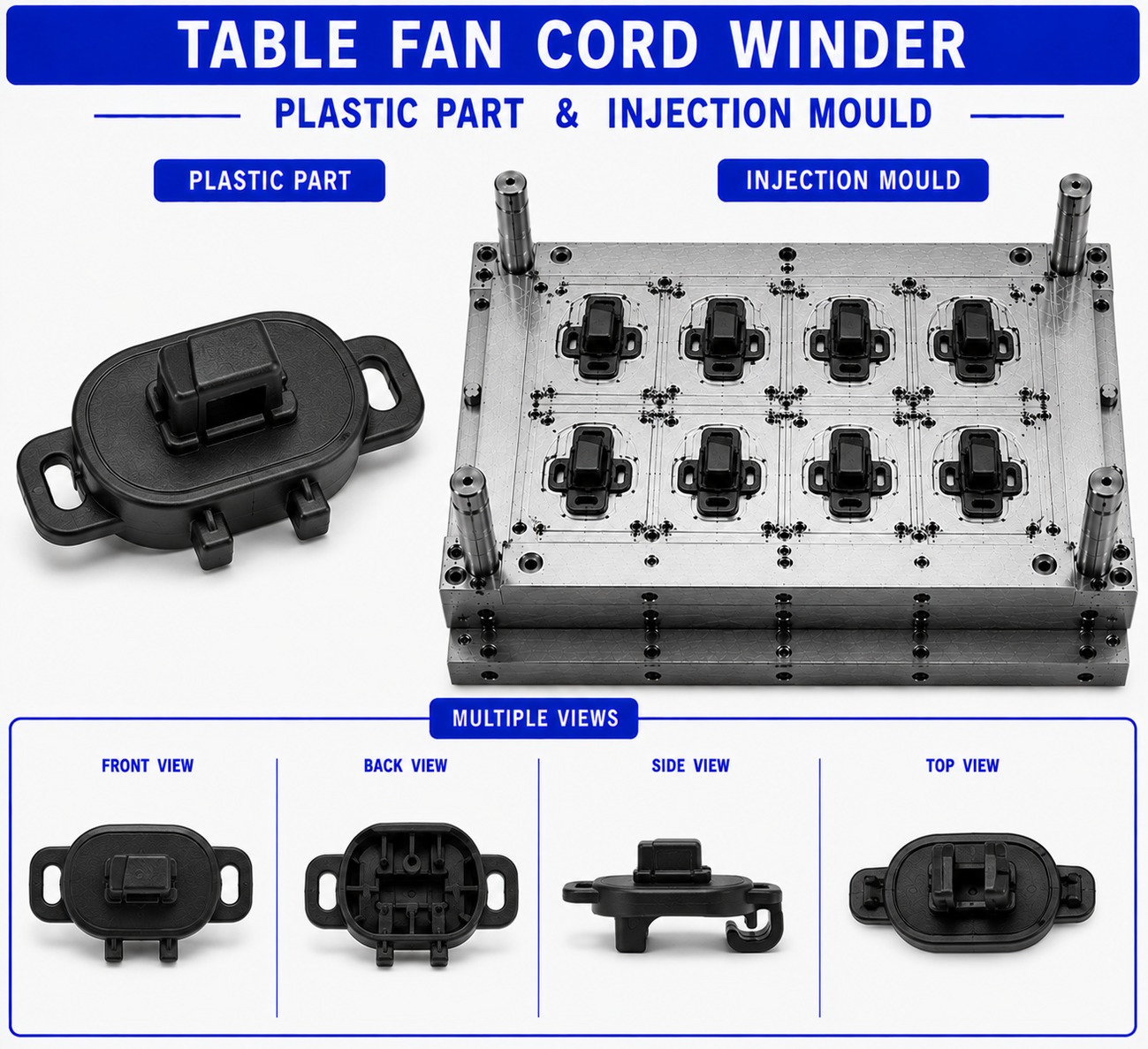 Table Fan Plastic Cord Winder Mould and Moulding Service